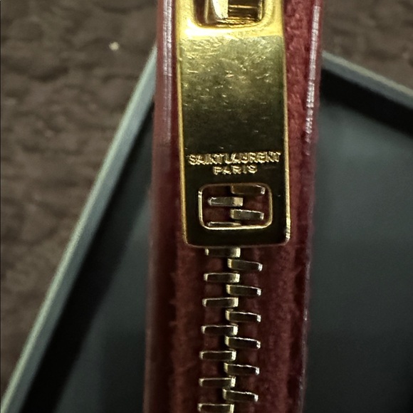 Saint Laurent Red Leather Wallet - Picture 13 of 15